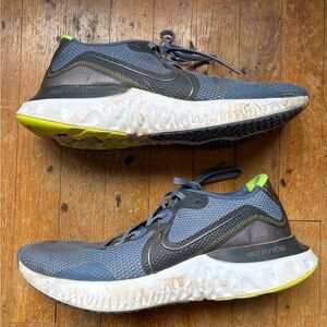 Nike Renew Men's Blue and Green Athletic Shoes